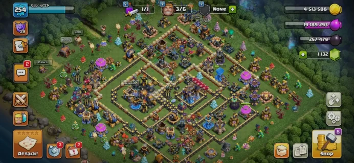 TH 18 ACC [OP EQUIPMENTS] | HEROES 100_105_86_77_54 | 13 EPIC EQUIPMENTS | GG,EB,MM,FB MAX | XP 254 | MAGIC ITEMS STACKED | NC 500 | 4 HERO SKIN