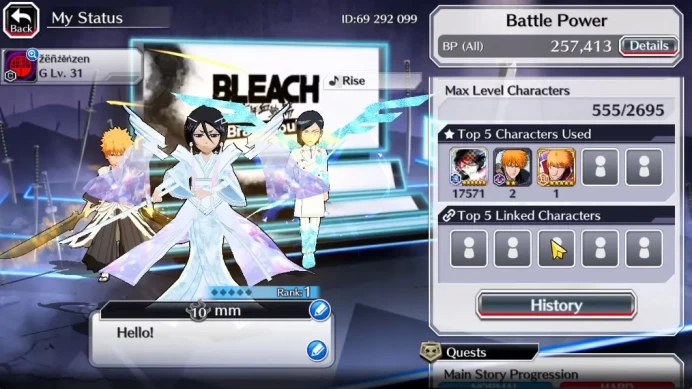 [GLOBAL]30K Orb|Rukia 10th Aniv,TYBW26 Ichigo,Uryu,TYBW25 NAnana,Äs Nödt,TYBW24 Candice,Kensei,Etc|9,9K AccTic|Klab ID(BBS2281)