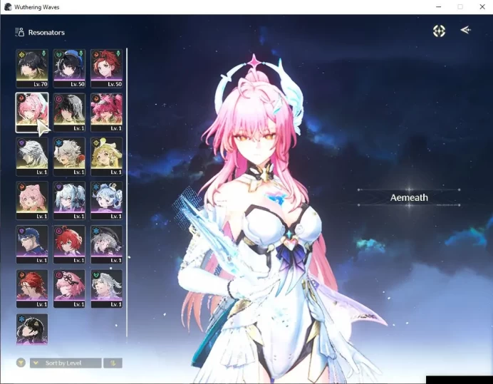 EU |UL 47|3 Limited| Aemeath+Sign, Chisa+Sign, Lupa+Sign |30 LT|DB Lv30|MC Female|Log Kuro|Check SS (WW2555)