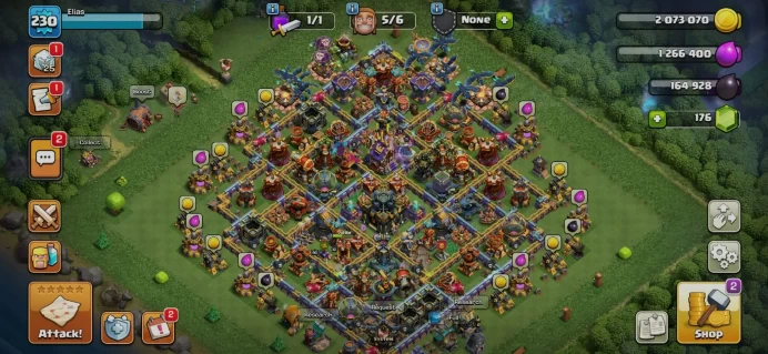 | TH 17 ACC | HEROES 95_96_62_71_50 | 14 EPIC EQUIPMENTS | XP 230 | EB MAX | FREE NC | 257 CWL MEDALS | 9 HERO SKINS 