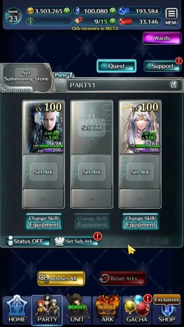 Global|Starter Rank 23|100k Crystal| Vergil,Spirit Maiden Sera,Etc|2UR,1LR(DMC Mobile),15SSR Ark|Code Only|Check SS(LC966)