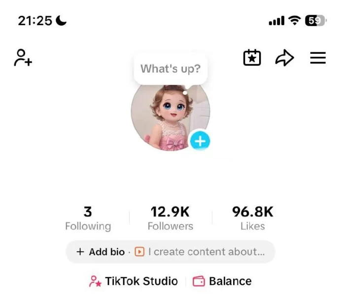 FR France| Account 12.9K Real Followers /Creator Rewards Program Active/96.8K Real Likes/ Email Include