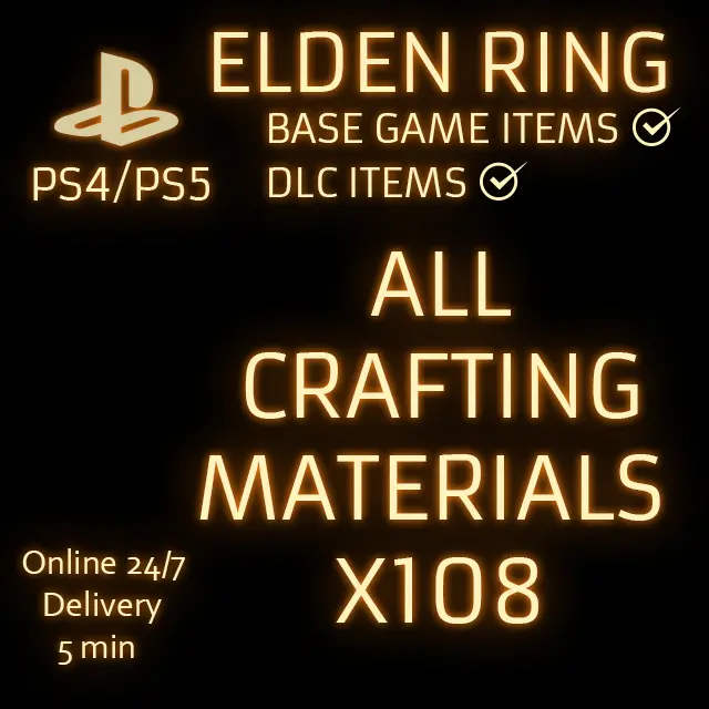 (PS4/PS5) ELDEN RING CRAFTING MATERIALS x108