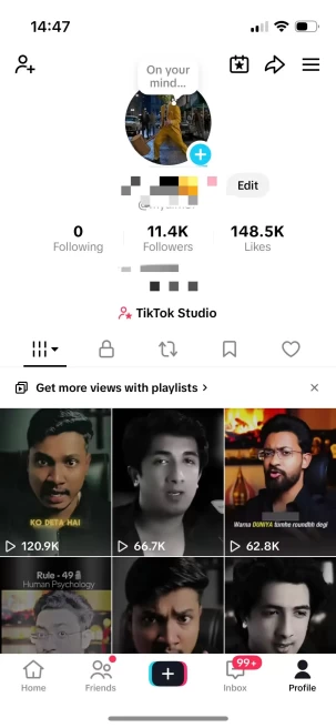 Instanly Delivery/ Monetized 11K Followers+140K Likes Account/ Creator Rewards Program Activated/ Live Stream/ Full Access