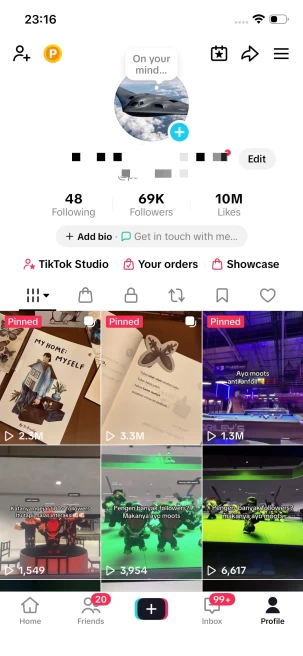 Instanly Delivery/ 69K Real Followers+10M Real Likes Account/ TikTok Shop For Creator Activated/ Live Stream/ Full Access