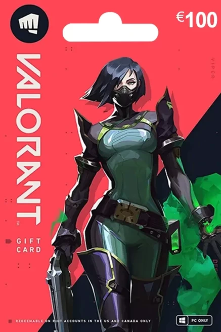 VALORANT Gift Card 100 EUR (PC) - EU Valorant Riot Points Keys - EUROPE