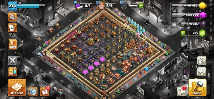TH 16 Full Max, 13 Equipment Epic, 3 Map Skin, 11 Hero Skin, Wall Full Max, Defense Max, Magic Items