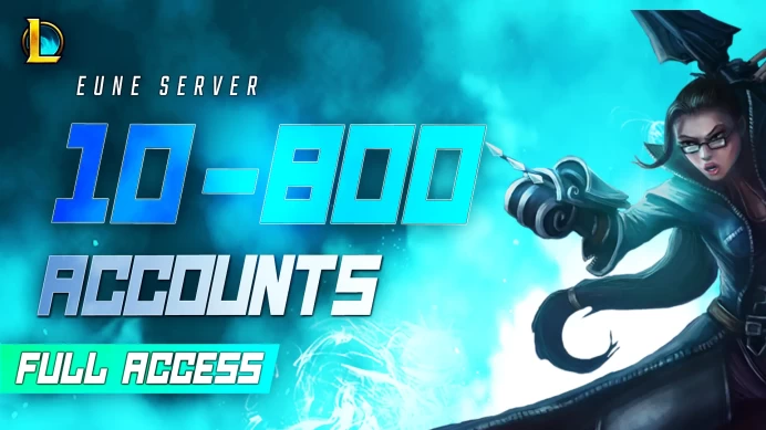 EUNE | 10-800 SKINS FULL ACCESS LEAGUE OF LEGENDS ACCOUNTS