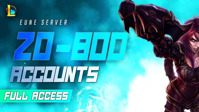 EUNE | 20-800 SKINS FULL ACCESS LEAGUE OF LEGENDS ACCOUNTS