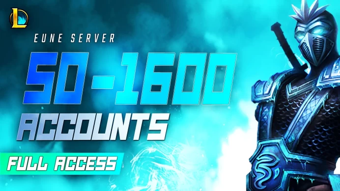 EUNE | 50-1600 SKINS FULL ACCESS LEAGUE OF LEGENDS ACCOUNTS