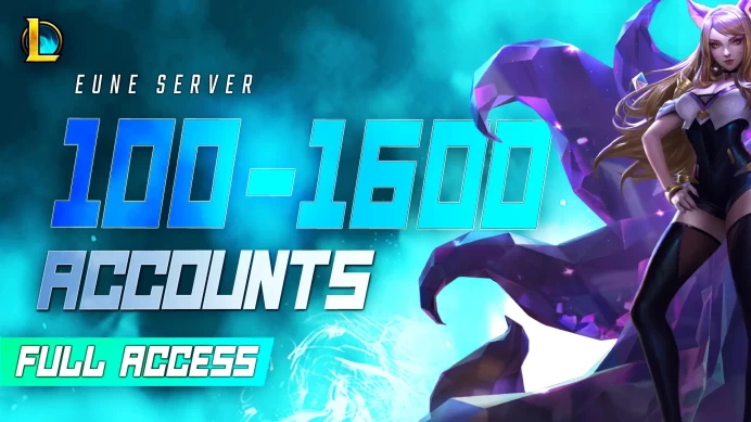 EUNE | 100-1600 SKINS FULL ACCESS LEAGUE OF LEGENDS ACCOUNTS
