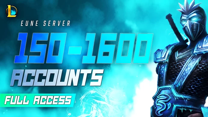 EUNE | 150-1600 SKINS FULL ACCESS LEAGUE OF LEGENDS ACCOUNTS