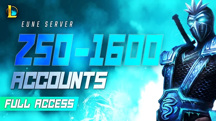 EUNE | 250-1600 SKINS FULL ACCESS LEAGUE OF LEGENDS ACCOUNTS