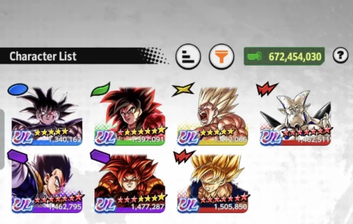 D912-IOS+Android-672 Millions Power+7 UL(SS4 Goku+SS4 Gogeta+SS Namek Goku+Turles)+44 Legends+Vip Equipment+Good Team GT+Fusions+Goku Uis+Meta