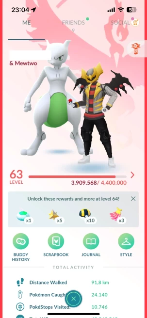 Level 63, 227 Shiny, 73 Legendary, 13 IV 100, 5 Shiny Legendary, 13 Shadow Legendary