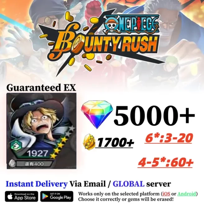 Global-ios | Sabot |5000-5500 gems |1700+ shards | Fast delivery