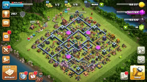TH14|LVL179| Heroes(K65 Q60 P40 W44 P16)| BM18|KT14 | LvL51 |(5 Cards LvL15 || 3 Cards LvL14) | 57Emote | C107
