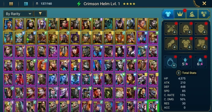 Starter acc with Gnut : 85k energy / 51 mln coins / Ignatius, Ugir, Hakkorhn, Crypt-King Graal, Arix, Ninja + 19 Login Legendaries