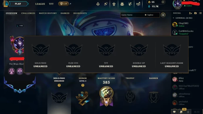 【EUW】Level 145    140 Champ/ 39 Skins  Full Access  High Quality Account  Instant Delivery️