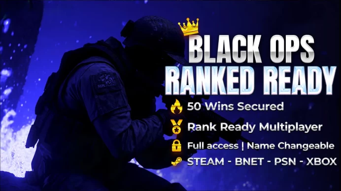 Black Ops 7 | 50 Wins | Ranked Ready | 10 Operators |Instant Delivery |Full Access | Playable On Steam, PSN, Battle.net, Xbox