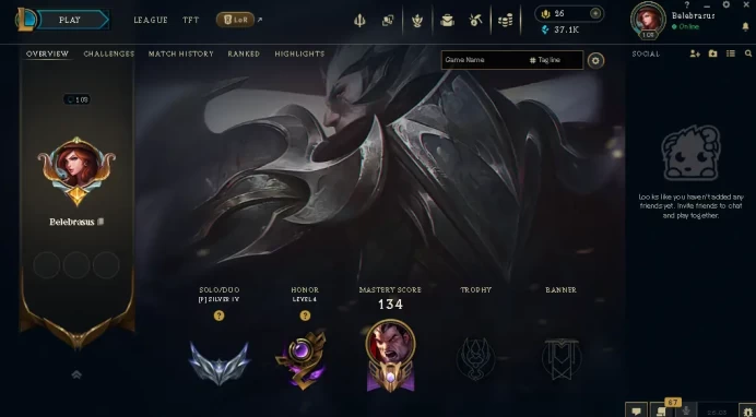 EUW -(S16) SILVER 4 START - HIGH LP GAIN - 103 Champ - 17 Good Skins(1 Legendary, 6 Epic) - 37.1K BE- FULL ACCES - LIFETIME WARRANTY - CHEAP