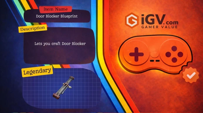 ⮞ Door Blocker Blueprint ⮜  10-Minute Fast Service  ⮞ AKMShoppp ⮜