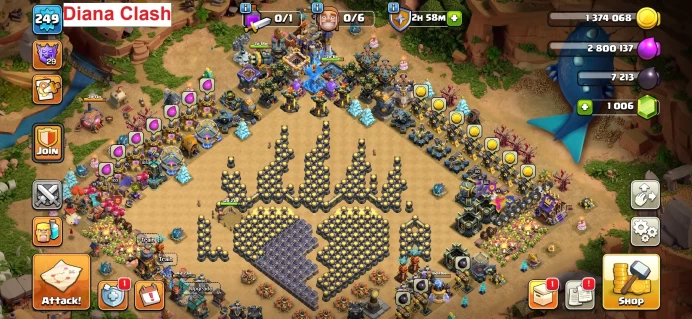 TH18-XP249-(3 Max Heroes-54 Max Walls-1 Skin Map)-3 Max Epic Equipment-4474 Raid Medals-152 League Medals-Lifetime Warranty-Instant Delivery