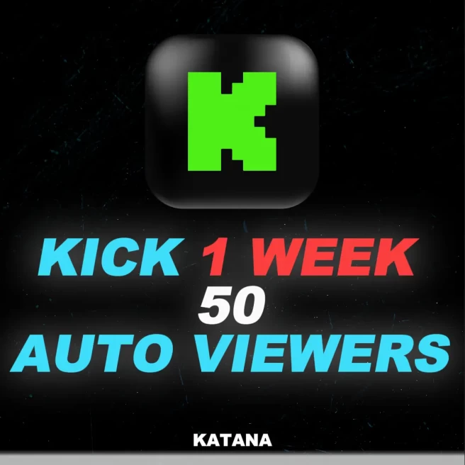 Kick 50 Weekly Viewers | Auto-Join | Best Quality In The World