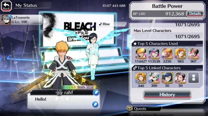 [GLOBAL]51K Orb|Ichigo 10th Aniv,Trio 9th Anv,TYBW26 Uryu LV200,Ichigo,Duo TYBW25,Renewd Aizen,Etc|7,6K AccTic|Klab ID(BBS2285)
