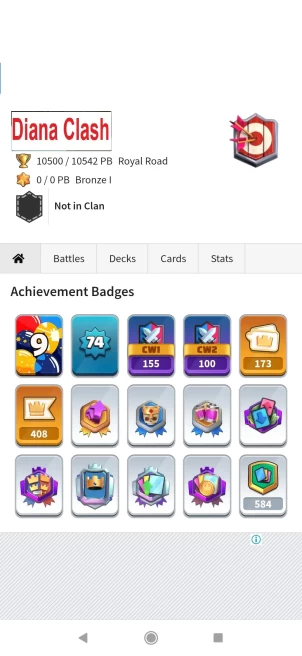 Level 74-KT15- 173 Emotes-15 Cards Level 16 Max-33 Cards Level 15 Max-24 Evo-Lifetime Warranty-Immediate Delivery