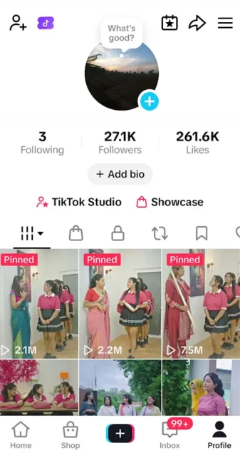 Instanly Delivery/ Monetized 27K Followers+261K Likes Account/ Creator Rewards Program Activated/ Full Access
