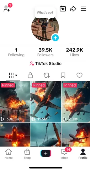 Instanly Delivery/ Monetized 39K Real Followers+242K Real Likes Account/ Creator Rewards Program Activated/ Live Stream/ Full Access