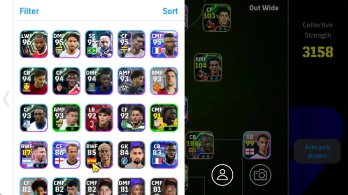 Mobile|Yaya toure(Phenom Pass,Long-reach tackle),Michael Ollise(Edge Crossing)FranckKessi(Long-ReachTackle)Etc|TakeEmail(EF1260)