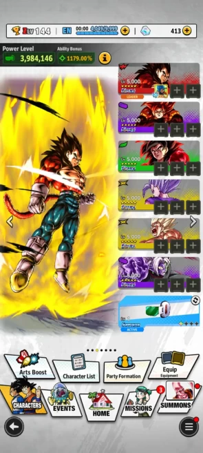 ANDROID+IOS- 9 UL (Zamasu+ssj Goku+ss4 Goku+ss4 Vegeta+Gohan Beast+ss4 Gogeta+Shenron)+ Some Legends Limited (D134)