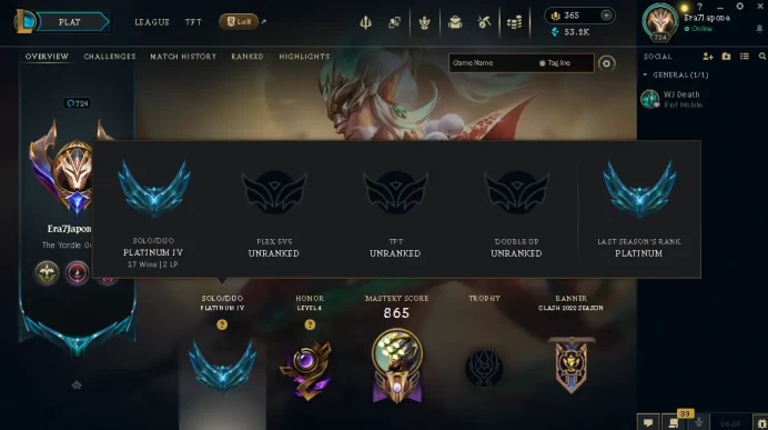 EUW -(S16) PLATIN 4  - 172 Champ - 334 Good Skins(3 Ultimate, 4 Mythic, 33 Legendary, 130 Epic) - 267 CHROMAS - 48K BE - FULL ACCES -  CHEAP