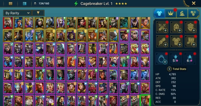 Starter with Mythical - Siegfrund : 87k energy / 56 mln coins / Hephraak, Nogdar, Pyxniel, Arix, Ninja + 19 Login Legendaries