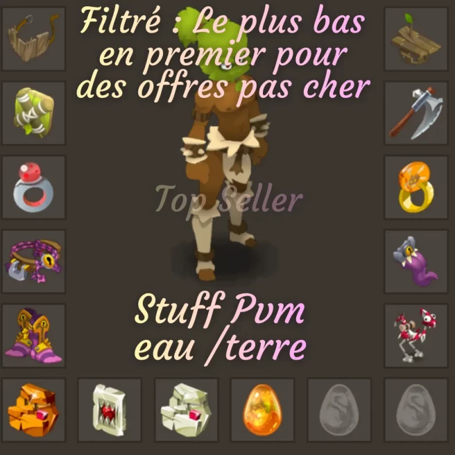 Salar : Stuff Sadi TERRE/EAU 130 PVM + Top bonus kamas - Fast Delivery