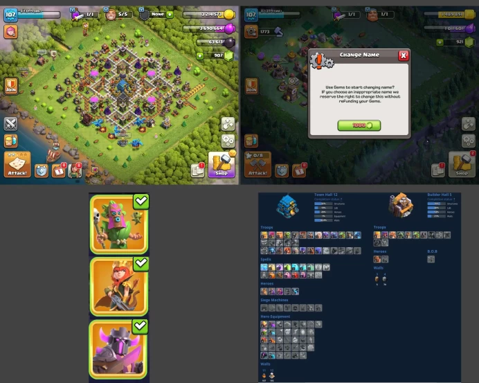 ■TH:12 (+30%) ■Heroes: K43 Q41 P20 W14 ■Skins:2 ■BH:5 ■Full Access ■Instant Delivery ■A5050