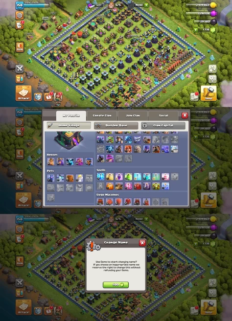 TH14 Near Max | XP 158 | BK64 AQ74 MP48 GW50 RC19 | Epic Equipment & 509 Medals | 100% Secure SCID | Ios & Android