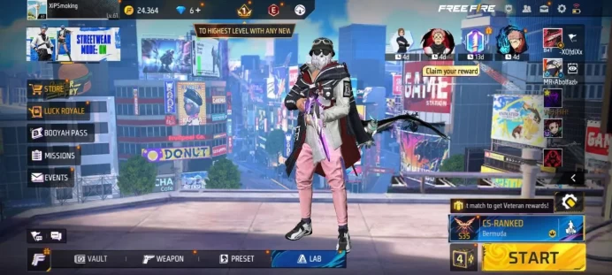 iOS/Android- Global - Level 61 - Rank Platinum - Set 72 - Emote 32 - Weapon 235 - Artifact 2 - Mythic 29 - Epic 60 - Code1251