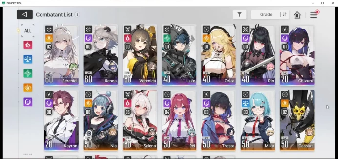 GLOBAL Lv53|8 SSR|Well Build 2 Team[SerenielM2,ChizuruM1]+Sign,Veronica,LukeM1,OrleaM1,etc|13K Crystal,39 Rescue|Google(TA1101)