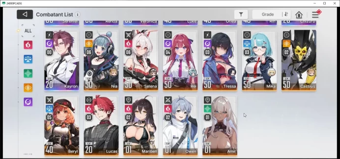 GLOBAL Lv53|8 SSR|Well Build 2 Team[SerenielM2,ChizuruM1]+Sign,Veronica,LukeM1,OrleaM1,etc|13K Crystal,39 Rescue|Google(TA1101)