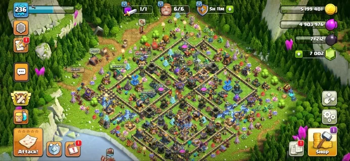 Th_18(XP 236)(QUEEN MAX)(7 K GEM)(HERO:100/105/73/75/37)(20 EQUIPMENT EPIC MAX)(EVERYTHINGS FULL MAX 17)(LIFTIME WARANTY)