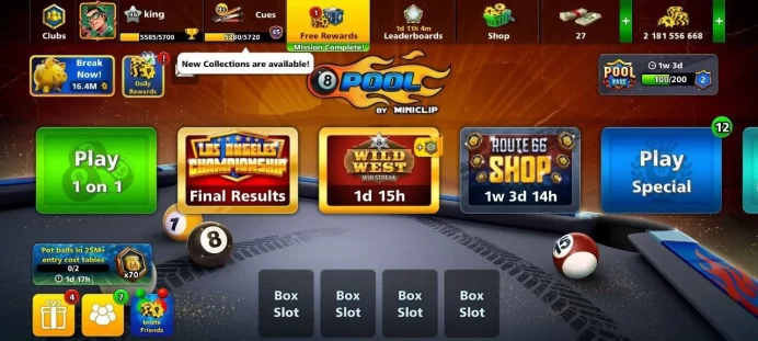Level 96 - Coin 2181M (+2B) - Cash 27 - Rank Ace - Trophy 5585 - Legendary Cubes 5 - Lucky Shot 12x - Code1194