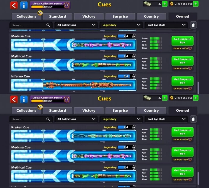 Level 96 - Coin 2181M (+2B) - Cash 27 - Rank Ace - Trophy 5585 - Legendary Cubes 5 - Lucky Shot 12x - Code1194