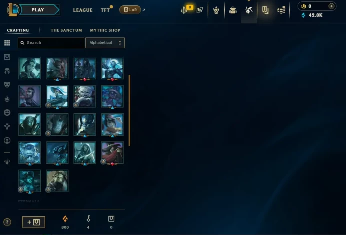 EUW SEASON 16// Iron IV 0LP // stuck Low MMR ( 31L ) INSANE LOOT/ 45K BE / Changeable ID // Full Access // Instant Delivery // # EUW iron 4