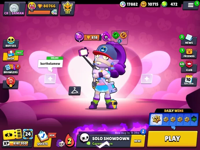 80 k cup/99 Brawl /470 gem/248 skin /28 brawl hypercard /10 k coin /Lifetime warranty (C2163)