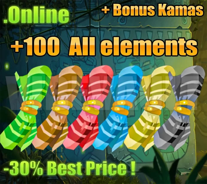 -30% Kelerog [Parchotage + 100 All Elements + x100 parchemin de sorts ] + Bonus KAMAS