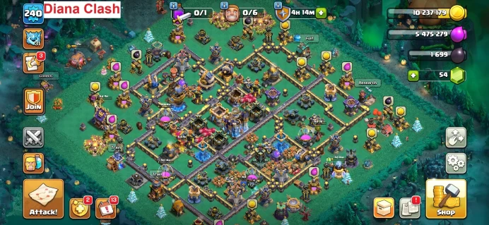 TH18-XP240-1 level left to max 4 heroes-( 125 Max Walls - 1 Skin Map - 4082 Varastar) - 3 Epic Max Equipment - 6 Hero Skins - 336 League Medals