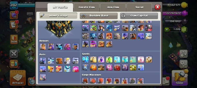 TH 17 MAX WALLS | MAX EQUIPMENT | FREE NAME | MAX HEROES | 12 EPIC | INSTANT RECEIVED TH17 WAR STARS MAGIC ITEMS EQUIPMENT EPIC HERO SKIN GEMS